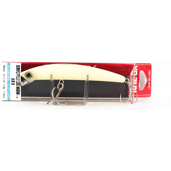 Yo Zuri Crystal Minnow 90 mm drijvend kunstaas R1123-BONE (1940) black