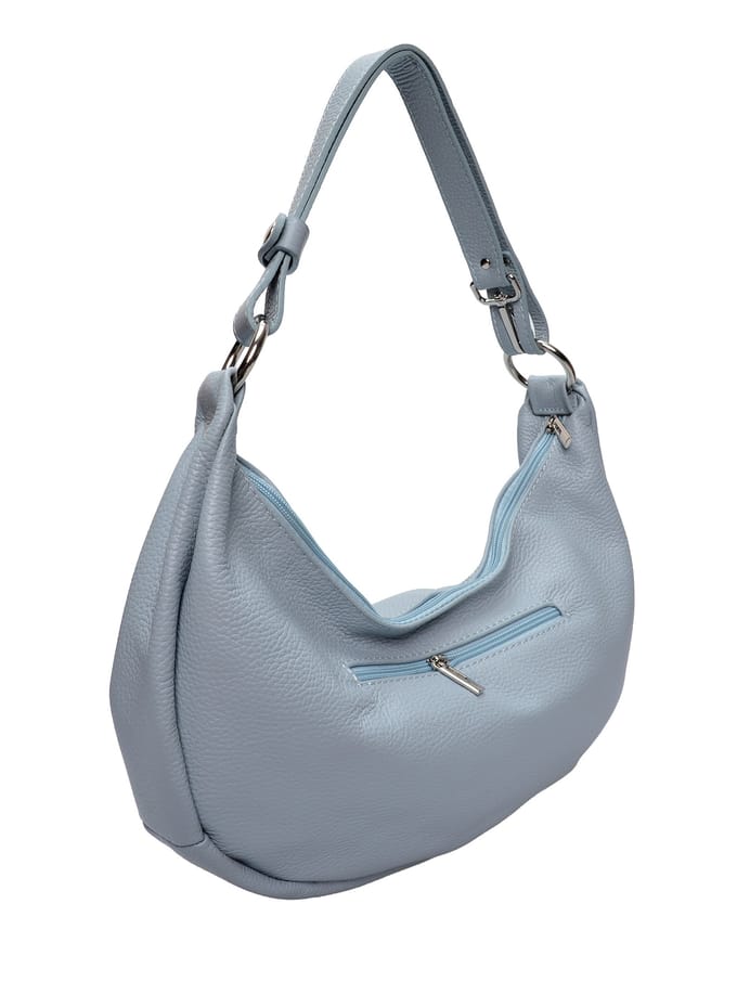 Anna Luchini Turquoise Rundleer Tas