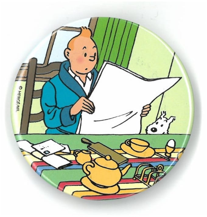 Kuifje Magneet Krant
