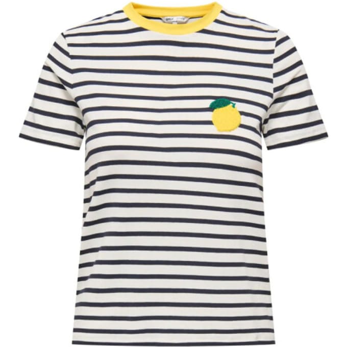 Only onlheart life s/s tee jrs noos 15318959 night sky / lemon