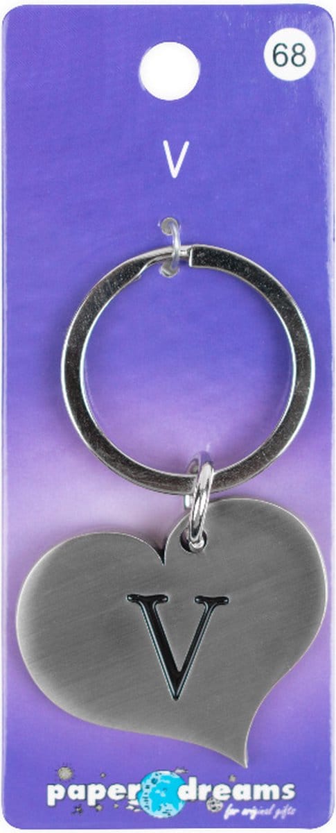 Hart sleutelhanger - V