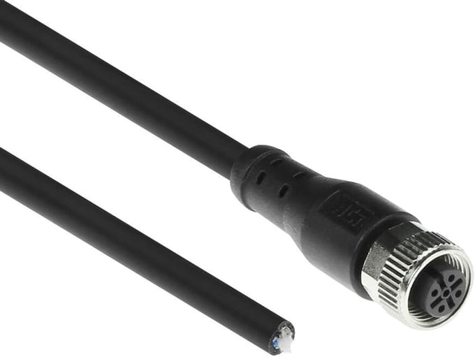 ACT Industrial 1,50 meter Sensor kabel M12A 5-polig female naar open end, Superflex Xtreme TPE kabel, afgeschermd