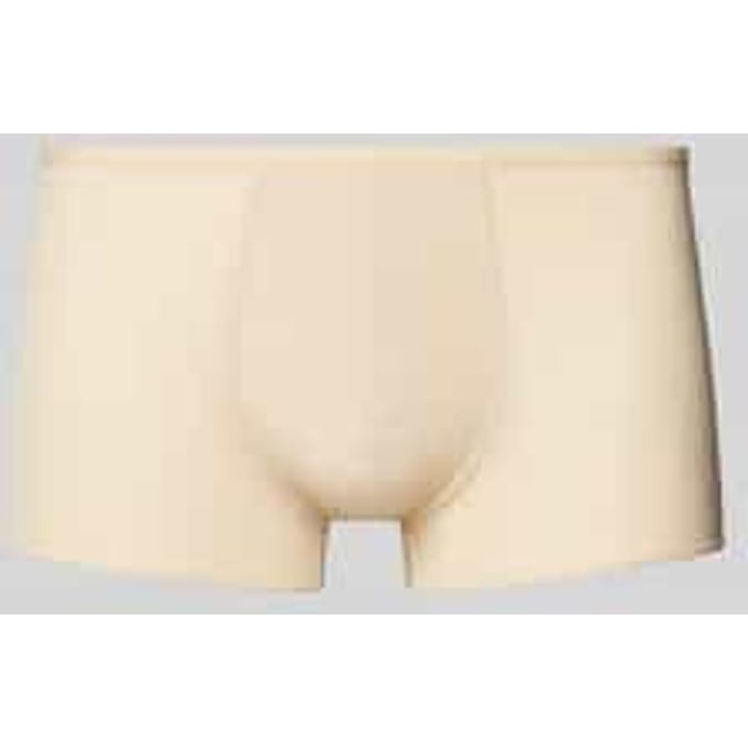 HOM Plumes trunk (1-pack) - heren boxer microfiber kort - beige