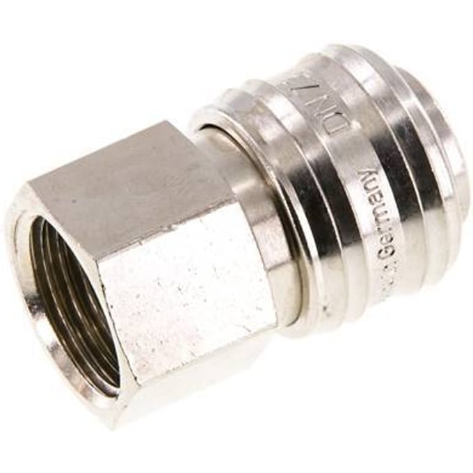 Vernikkeld Messing DN 7.2 (Euro) Luchtkoppeling Snelkoppeling G 1/2 inch Binnendraad FKM