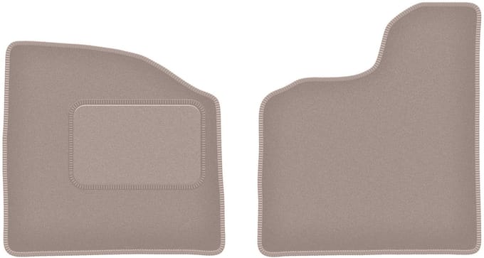 Beige veloursmatten voor: Microcar Virgo brommobiel (0)