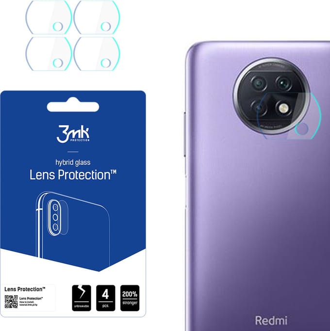 3MK Lens Protect - Hybride Lensbescherming - Xiaomi Redmi Note 9T 5G - 4 stuks - Beschermend