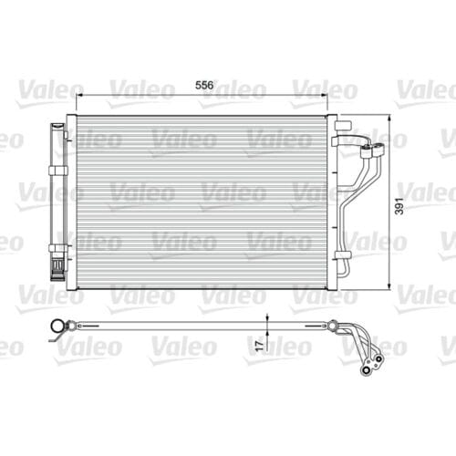 Condensator, airconditioning VALEO 814394