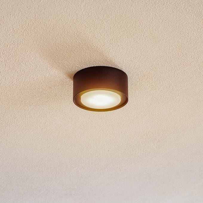 Nowodvorski Lighting Flea stalen plafondspot, zwart