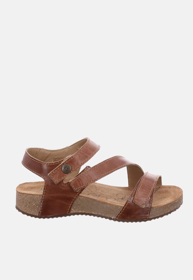 josef seibel - TONGA 25 - Sandalen met hakDames Sandalen - Kleur: Cognac - Maat: 41