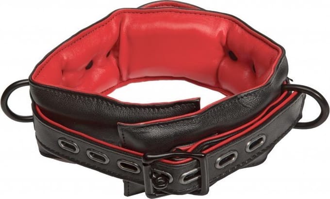 Kink Halsband Zwart Rood
