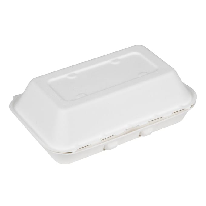 Fiesta Composteerbare Bagasse Voedselcontainers 400x335mm (200 stuks)