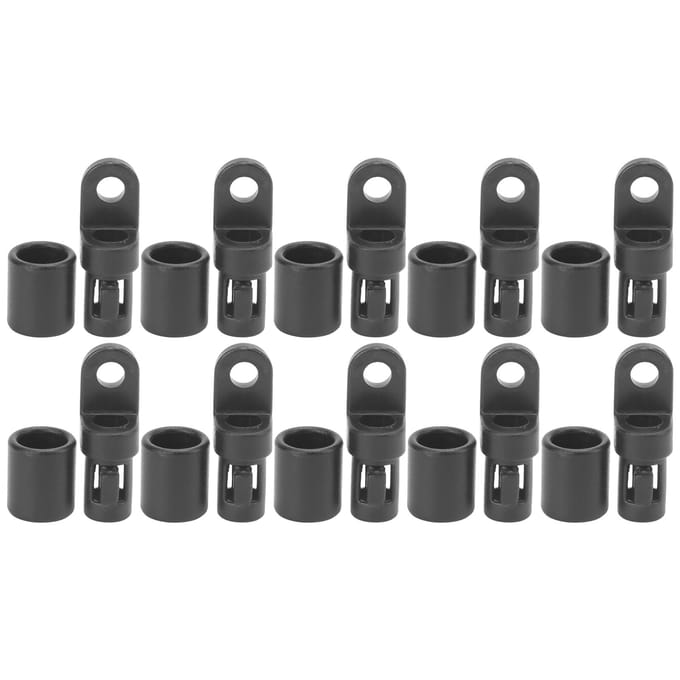 10 stuks/pak Kajak Kano Bungee Schokkoord Haak Bungee Eindstuk Met Lus Haken voor Kajaks gray