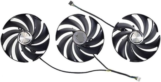 Grafische Kaart Ventilator - VGA Cooler Fan - Koeling Componenten - 95mm Diameter - DC 12V 0.65A - Zwart