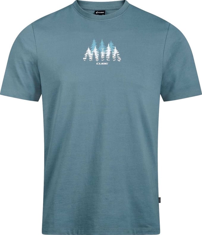CUBE Organisch Fietsshirt FOREST BLUE L