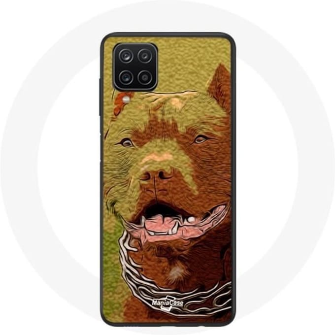Samsung Galaxy A12 Hoesje Amerikaanse Pit Bull Terrier