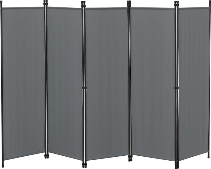 Tuinscherm Huesca scheidingswand 171x250 cm donkergrijs