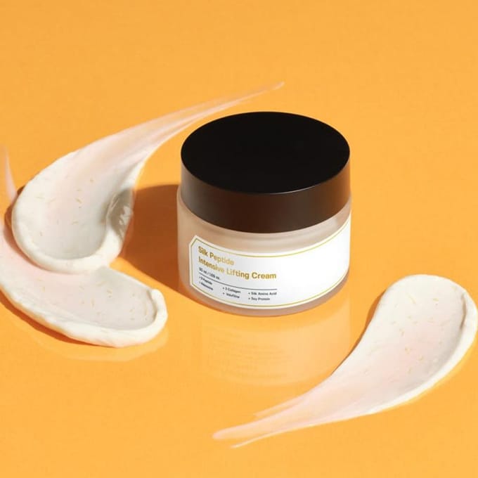 Éditeur d'ingrédients Peptide de Soie Crème Lifting Intensive Fil Fondant 50ml black