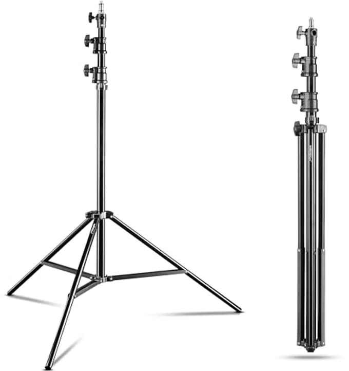 Set van 2 lampstatieven tot 290 cm - Professioneel en draagbaar voor studiofotografie