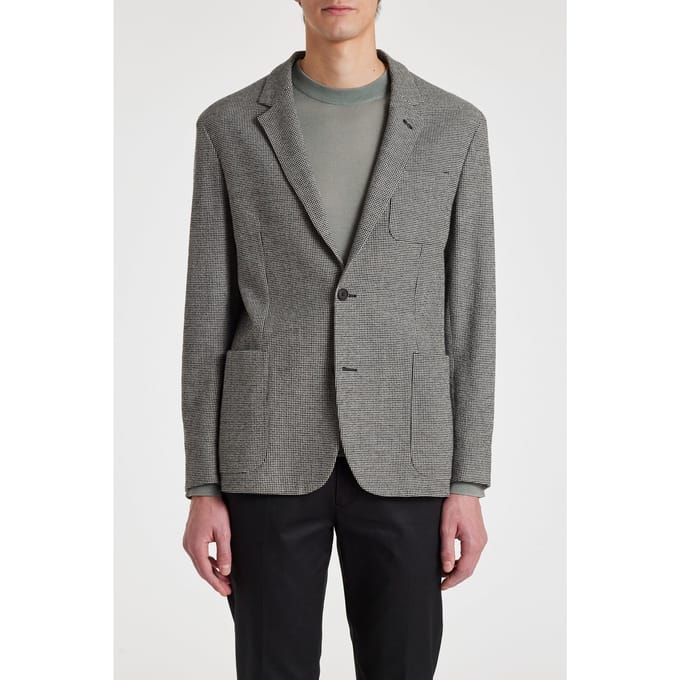 Paul Smith Mens 2 Btn Patch Pocket Jacket Black Melange Taglia: 48 | Blazers Outlet | Uomo | Nero
