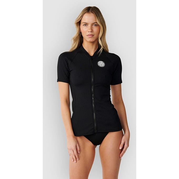 Rip Curl Premium Surf Zip Thru Lycra zwart
