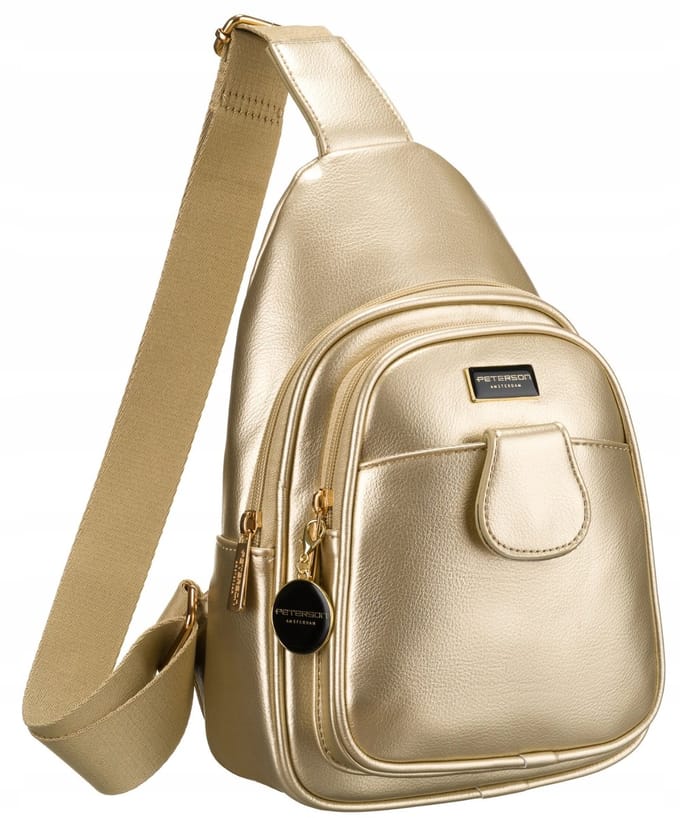 Dames Heuptasje Crossbody Peterson Leer Goud