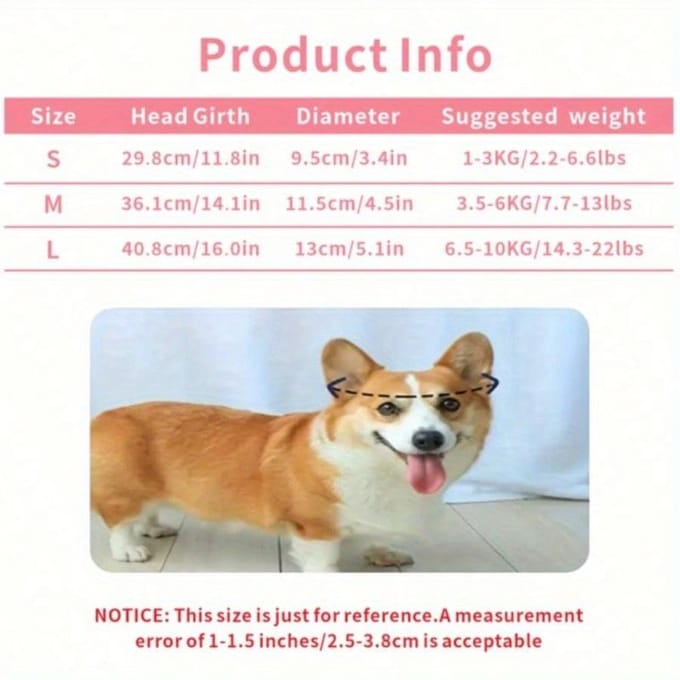 Chapeau de soleil à oreilles de chien exposées, Chapeau bob caniche mignon, Protection UV M rose