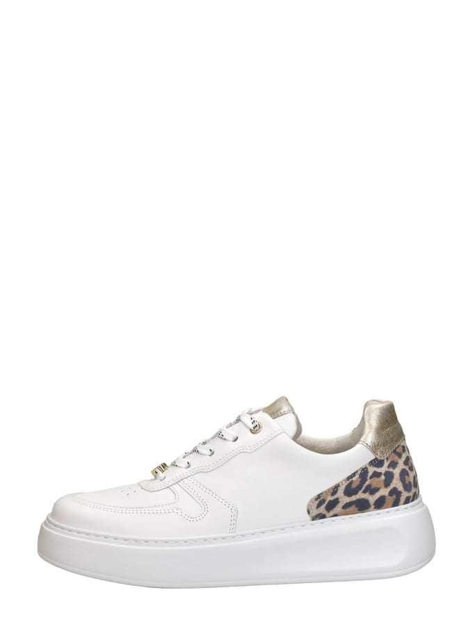 Gabor Leopard Sneakers wit Leer