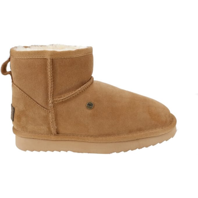 Warmbat Wallaby Suede Boot Dames Laarzen - Cognac