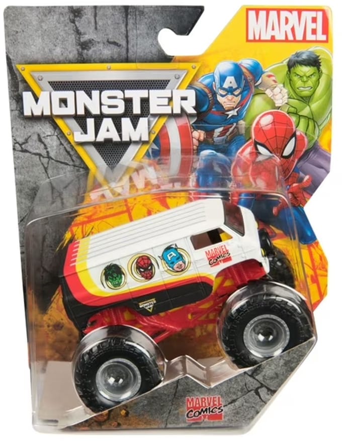 Hot Wheels Monster Jam truck Marvel Comics - monstertruck 9 cm schaal 1:64