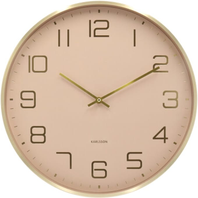 Karlsson wandklok elegance glow zacht- Ø40cm