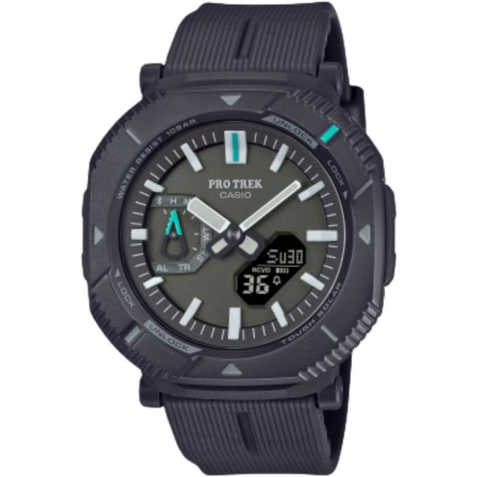 CASIO Pro Trek Série PRJ B001 PRJ B001 1 PRJ-B001-1 Gray Dial black