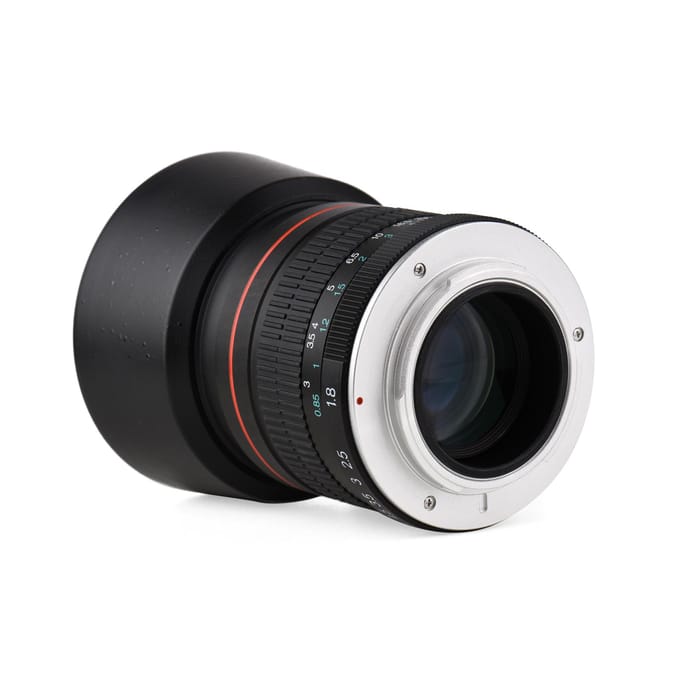 Andoer F1.8 Groot Diafragma Medium Tele Full Frame Portret Camera Lens Handmatige Focus 7 zwart