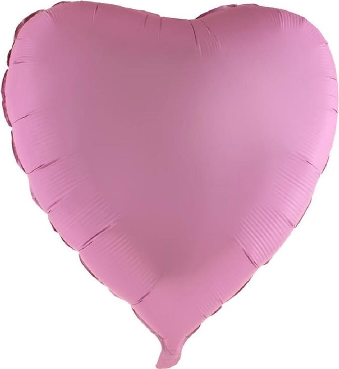 FOLIEBALLON 30 "HART CHROOM ROZE(75cm)