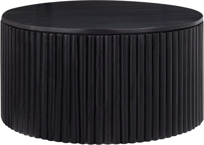 KIRKWOOD - Salontafel - Zwart - Mangohout