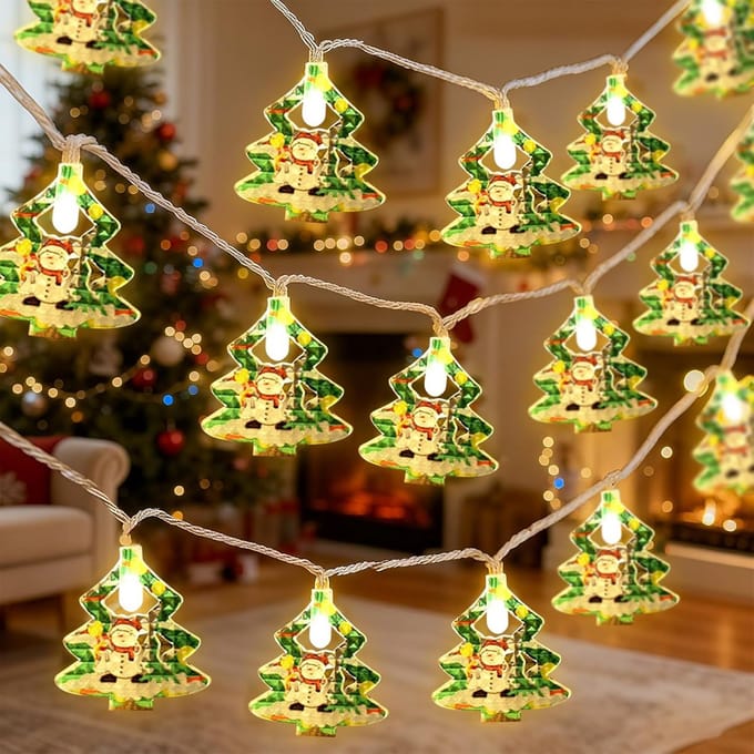 Solidchoice - 3 Meter LED Kerstverlichting met 20 Warm Witte Lichten