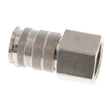 Vernikkeld Messing DN 10 Luchtkoppeling Snelkoppeling G 3/4 inch Binnendraad - CLS10-F-BN-034