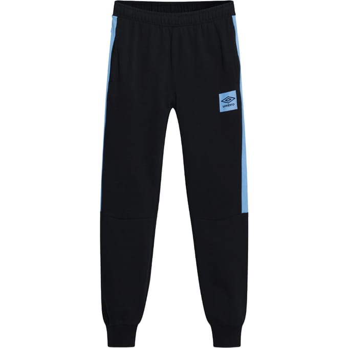 Umbro Heren Terras Joggingbroek (Zwart/Azuurblauw)