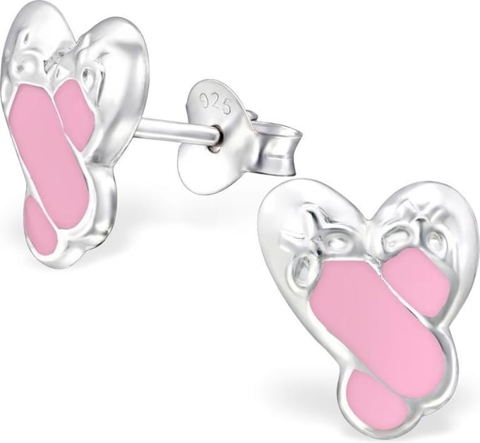 Princess Oorbellen Ballet - 925 Zilver E-Coating - Sport - 9x11mm