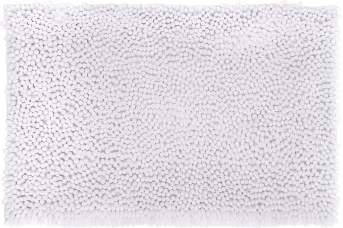 Atmosphera Badkamer kleedje/badmat voor de vloer - 50 x 80 cm - wit - extra dikke noppen
