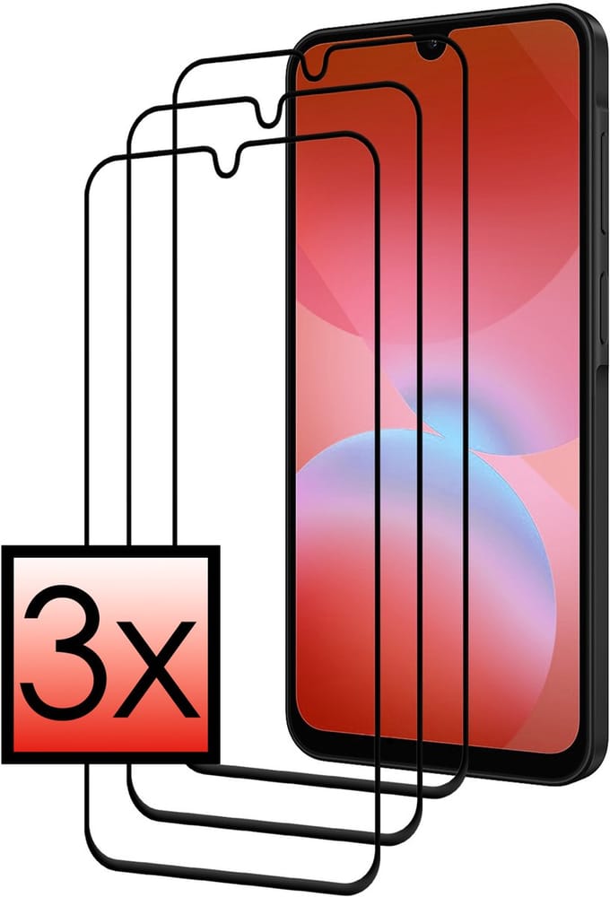 Screenprotector - 3 Stuks - Geschikt voor Samsung Galaxy A26 - Full Cover - Beschermglas - Gehard Glas - Tempered Glass - Screen Protector
