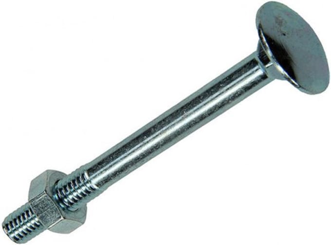 6X SAM Houtbout + moer verzinkt  M6x60mm D1 816328