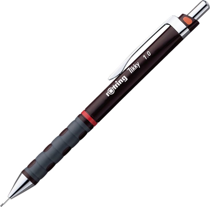 rOtring Tikky-vulpotlood | HB | 1,00 mm | Bourgondroode behuizing