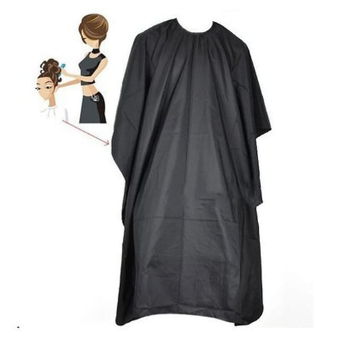 Cape de Coupe de Cheveux Noire Imperméable Respirante Réglable Cape de Coiffure pour Salon de Coiffure gray