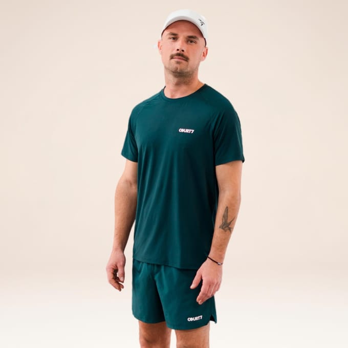 COURT7 Performance Solid T-shirt Heren
