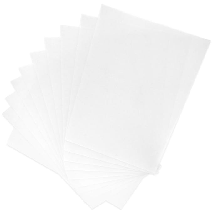 20 stuks Krimpfolie Semi-transparant Hittekrimpbaar Handgeschilderd DIY Vel 0,2 mm 20145# white