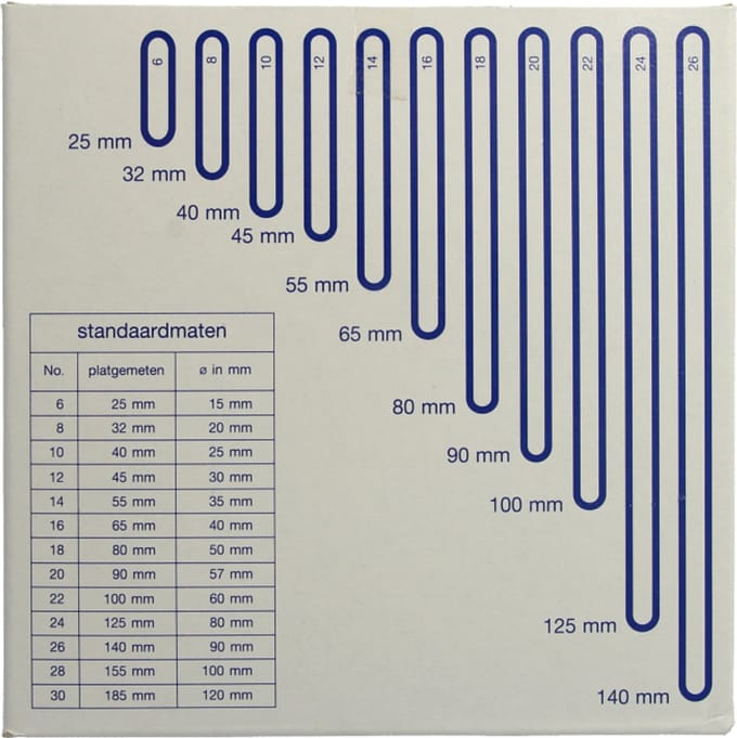 Elastiek - rubber - nr. 16 - 500gr - 64mm - bruin - 500 gram