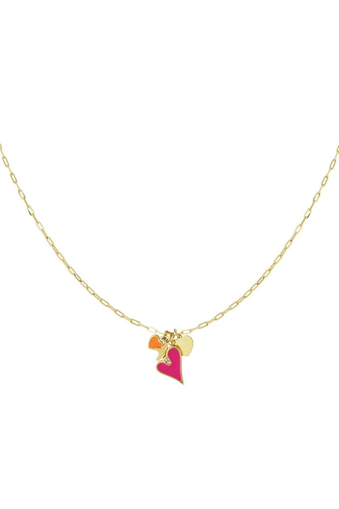 90NOTES - Blush Charm Ketting - zilverkleurig