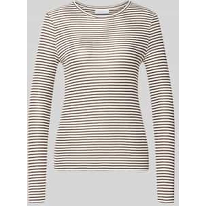 shirt met lange mouwen met streepmotief