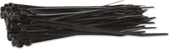 KSS Kabelbinderset Polyamide 6.6, zwart, 142x3,2, UV-bestendig, 100 stuks