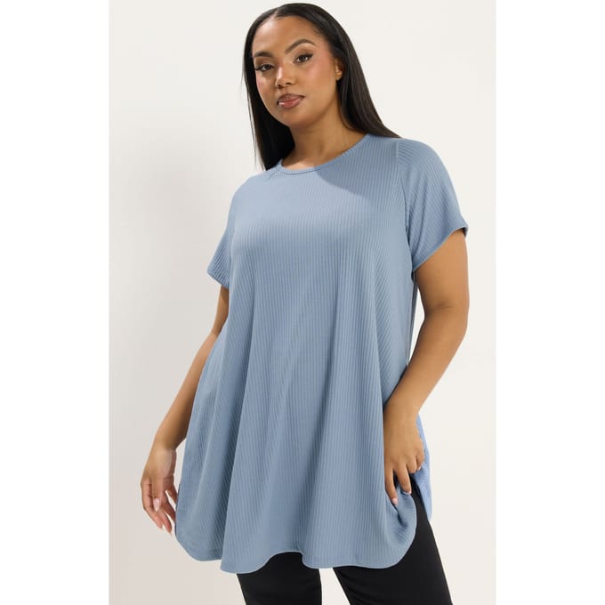 Yours Groene Geribde Zachte Swingtop Size 50-52